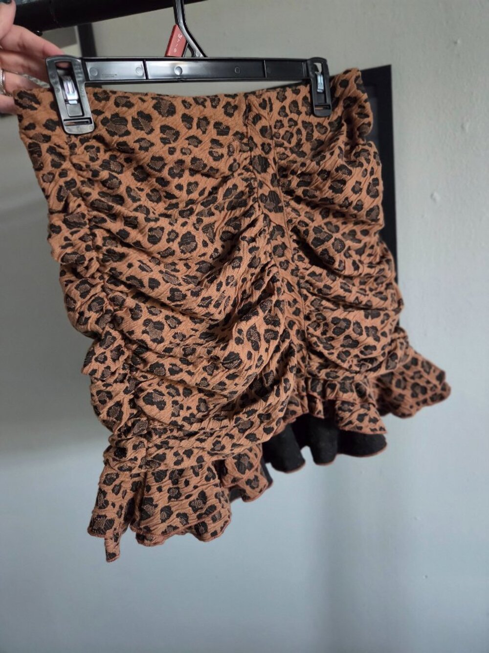 TCEC ruched mini skirt